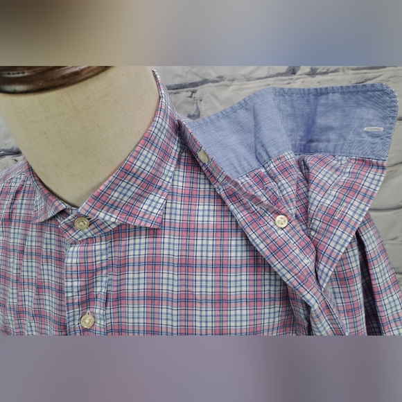 Polo Ralph Lauren Men's Button Up Shirt Slim Fit Cotton Stretch Check Pony Large - Picture 5 of 16